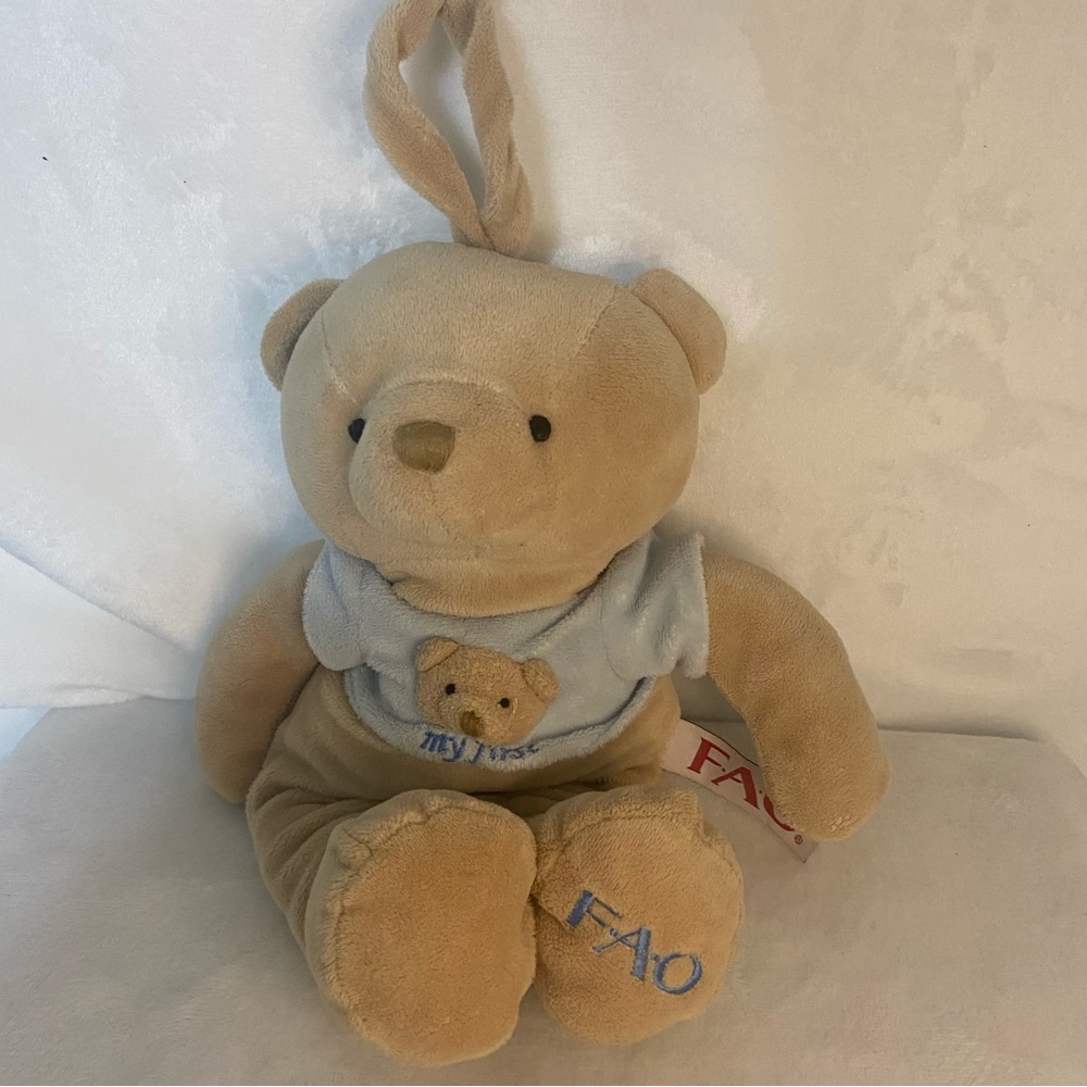 FAO Schwarz Plays Music My First Teddy Bear Toys R Us Rock a bye baby